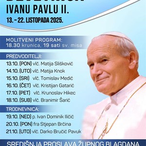 Devetnica i proslava župne svetkovine sv. Ivana Pavla II. u Jelkovcu